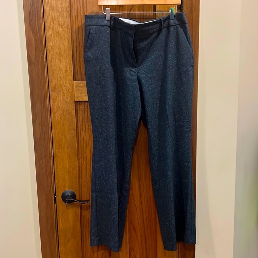 LOFT navy flecked trousers size 16